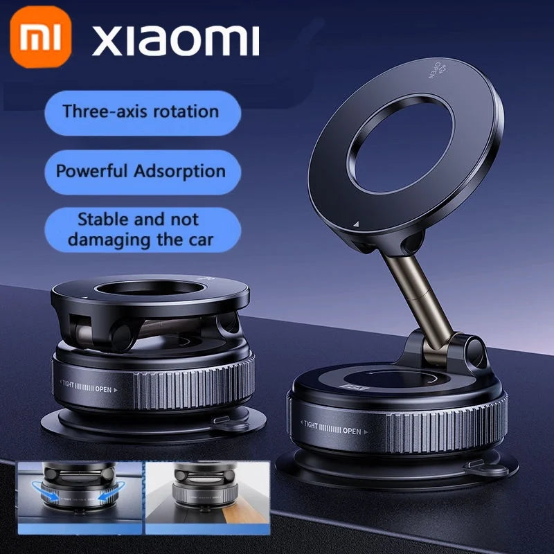 Xiaomi Magsafe Car Phone Holder Suction Cup Vacuum Magnetic Phone Stand 360° rotatable and Foldable Suction Cup Phone Holder